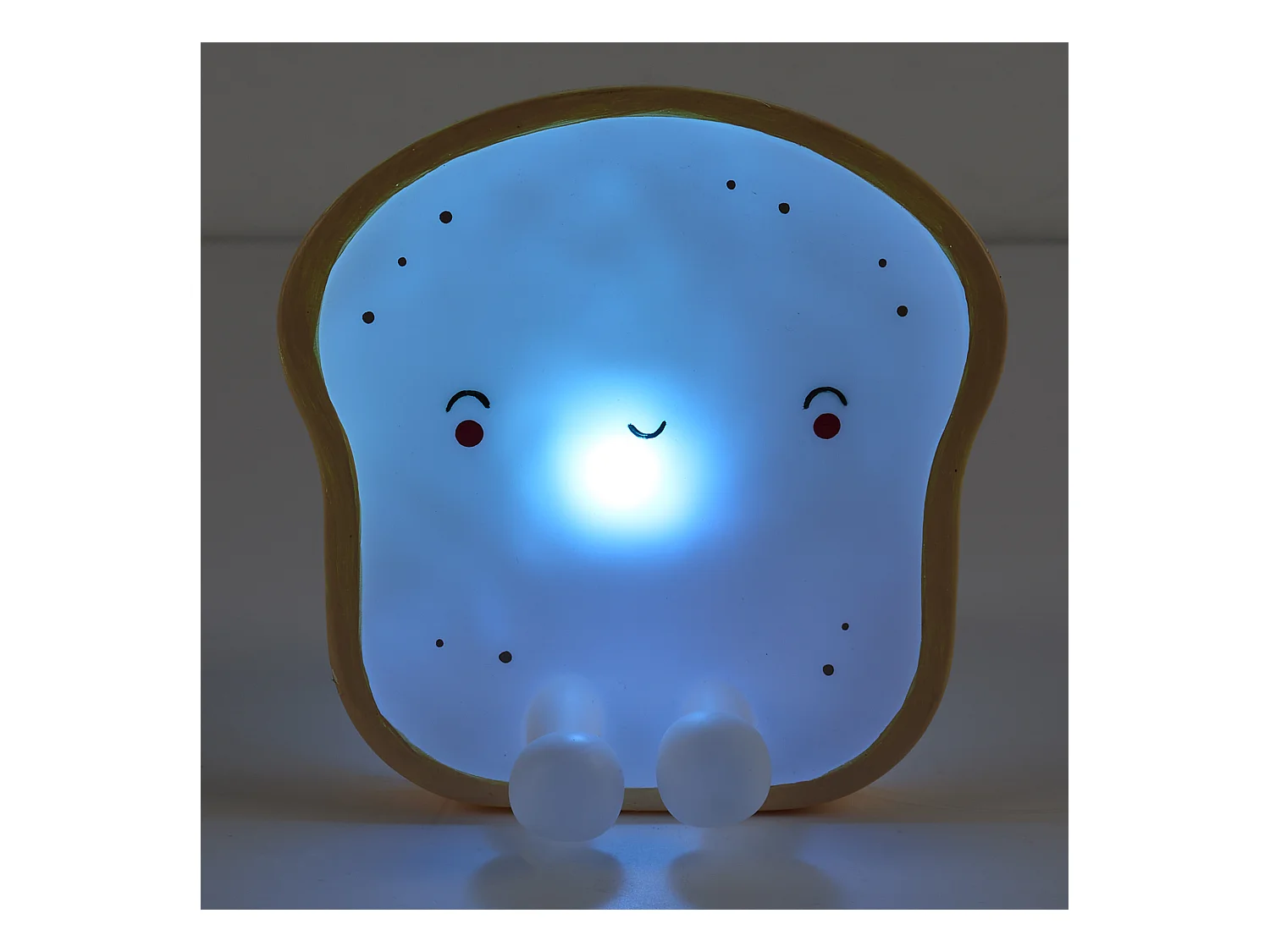 Veilleuse Tartine Kawaii Beige, Blanc