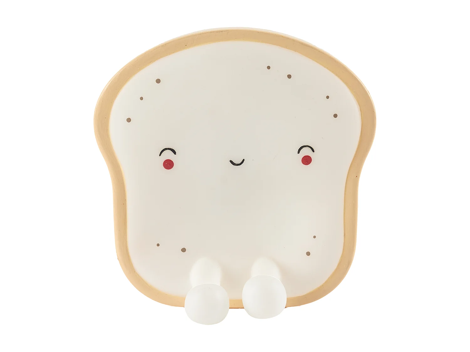 Veilleuse Tartine Kawaii Beige, Blanc
