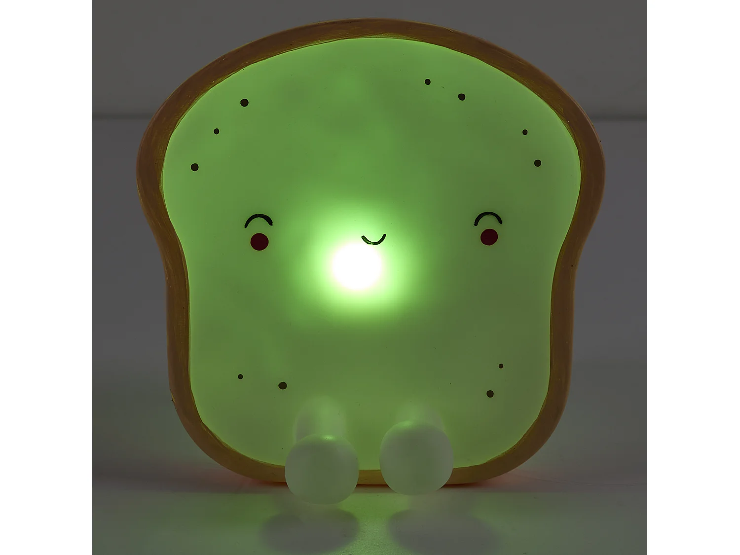 Veilleuse Tartine Kawaii Beige, Blanc