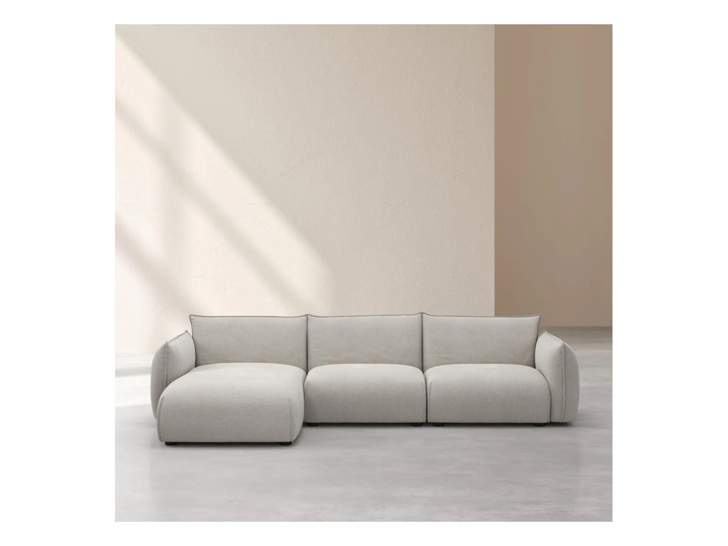 Habitat - Canapé d'angle gauche en tissu - Gris perle - Design by Morten Georgsen - Celeste
