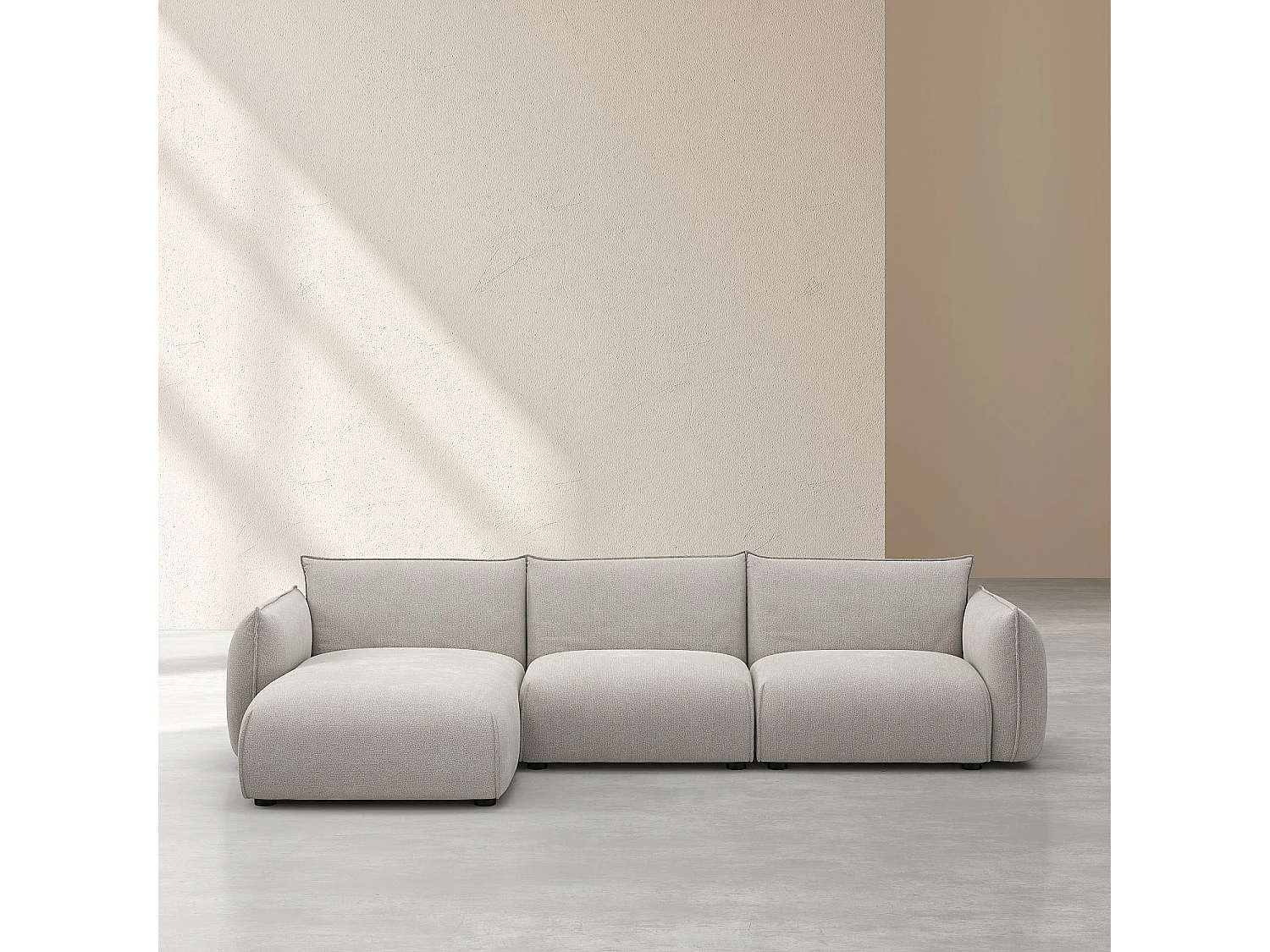 Habitat - Canapé d'angle gauche en tissu - Gris perle - Design by Morten Georgsen - Celeste