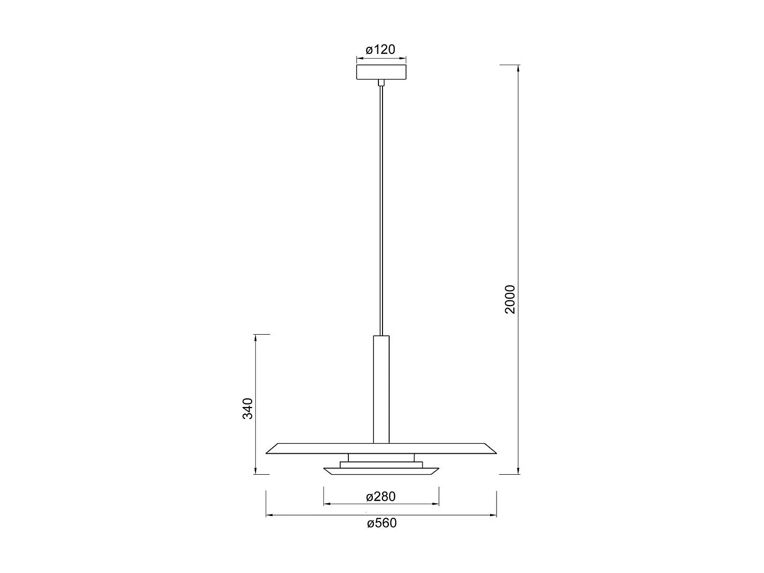 Suspension Tina Ø56 cm, Mantra