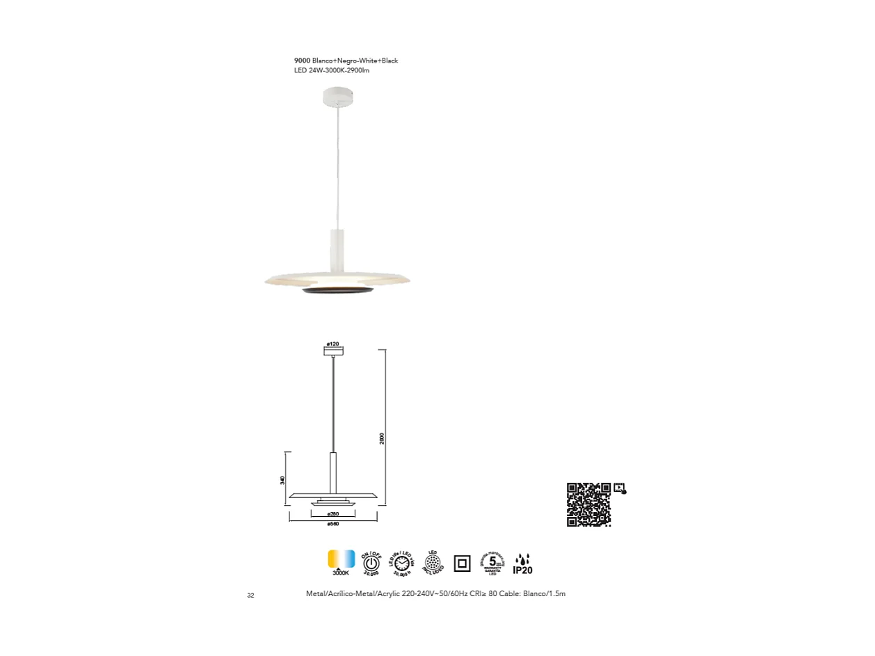 Suspension Tina Ø56 cm, Mantra