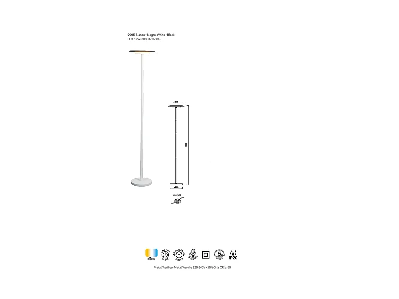 Lampadaire Tina, Mantra