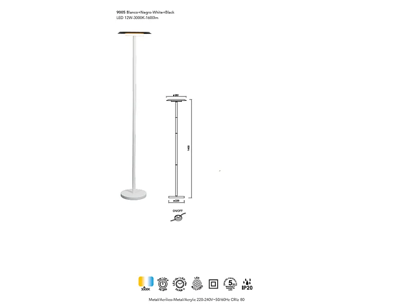 Lampadaire Tina, Mantra