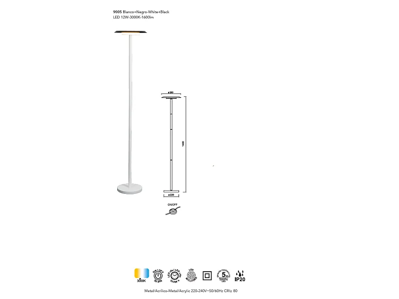 Lampadaire Tina, Mantra