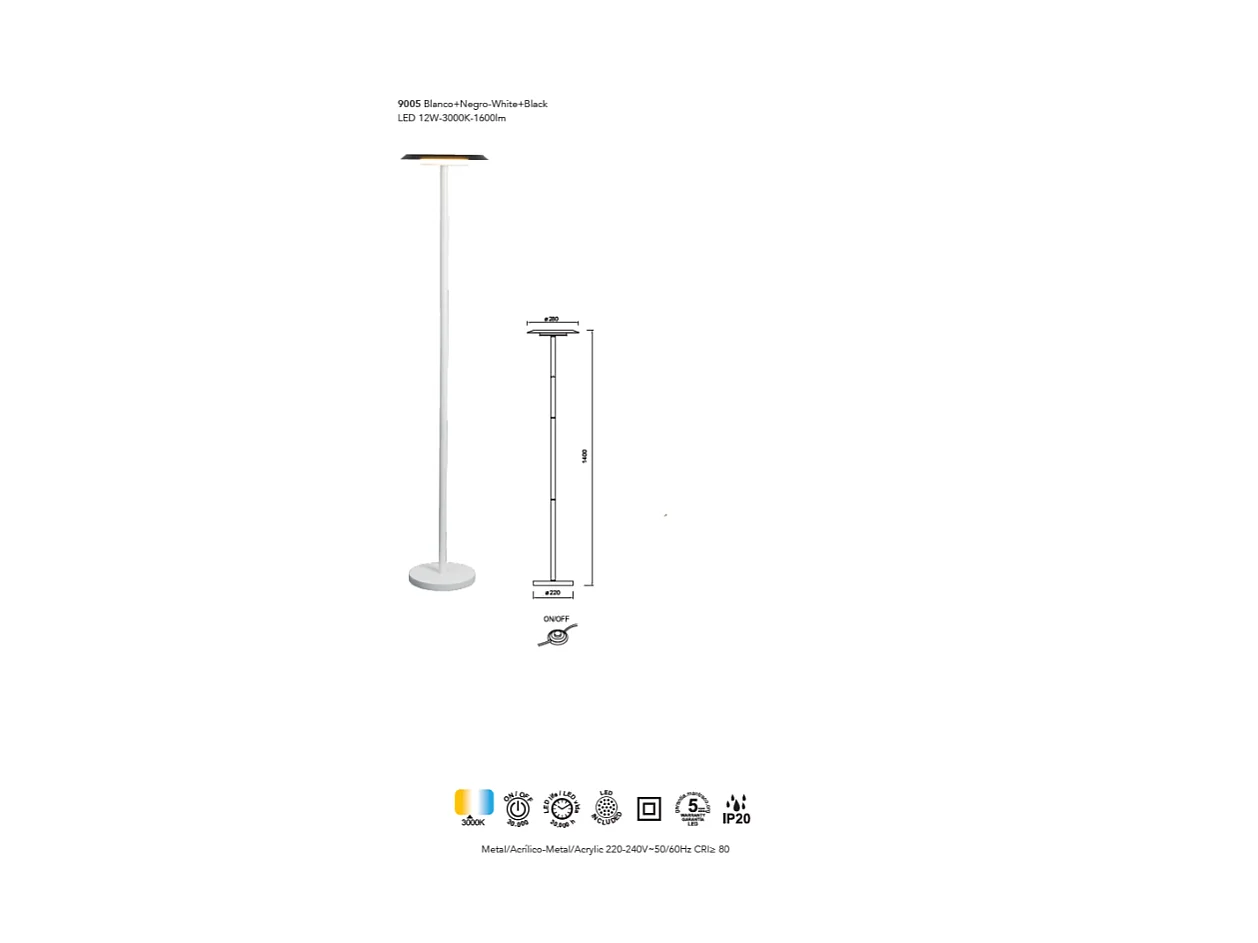 Lampadaire Tina, Mantra