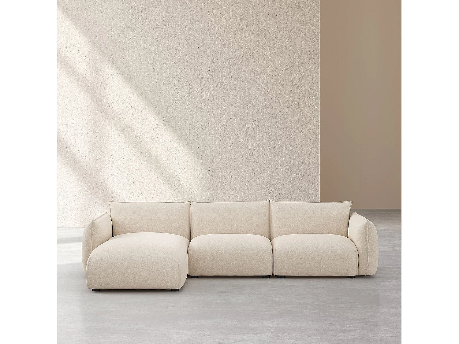 Habitat - Canapé d'angle gauche en tissu - Écru - Design by Morten Georgsen - Celeste