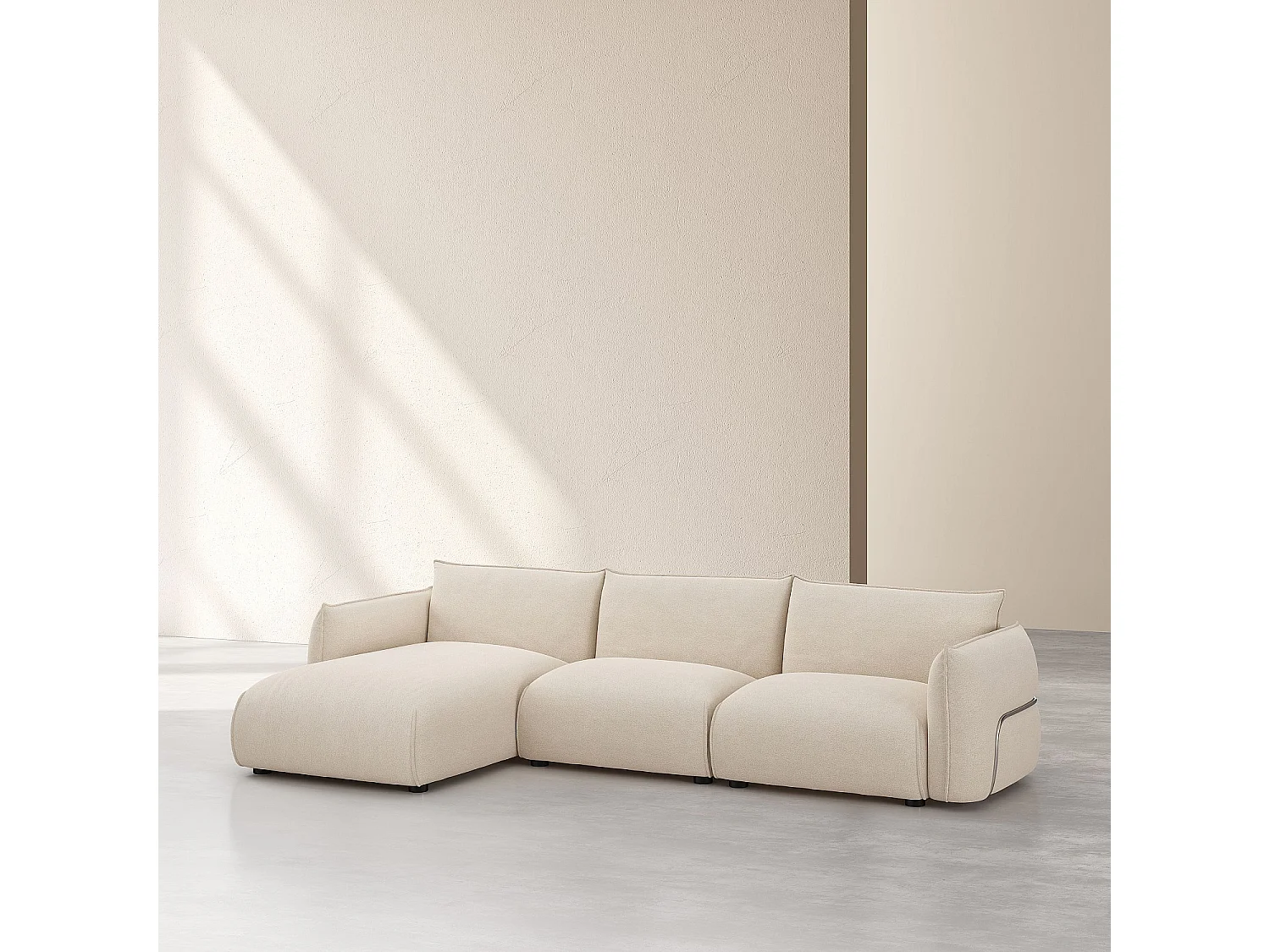 Habitat - Canapé d'angle gauche en tissu - Écru - Design by Morten Georgsen - Celeste