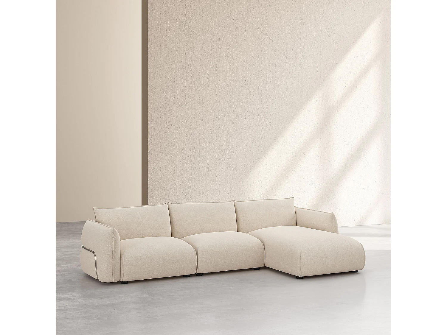 Habitat - Canapé d'angle droit en tissu - Écru - Design by Morten Georgsen - Celeste