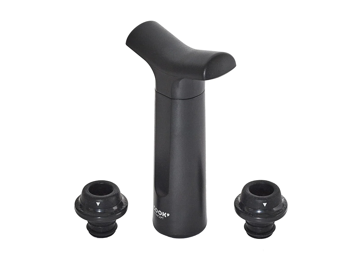 Pompe à Vin Vide d'Air "2 Bouchons" 16cm Noir