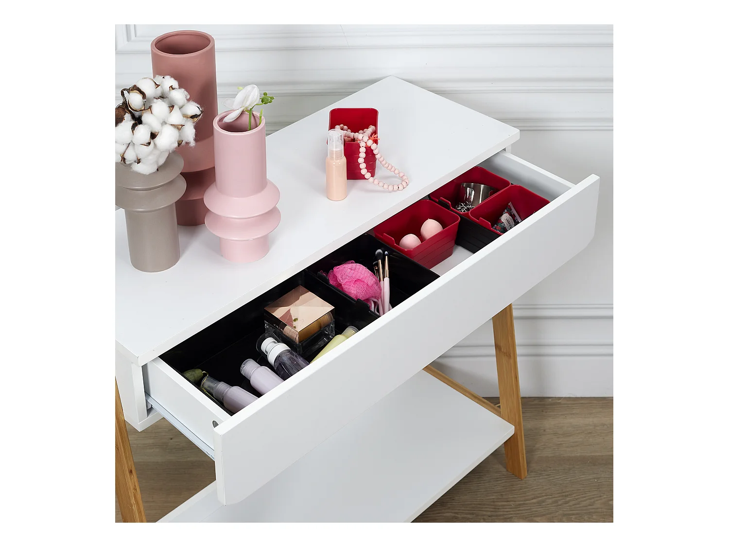 Lot de 7 Boîtes de Rangement "Souple" 26cm Noir