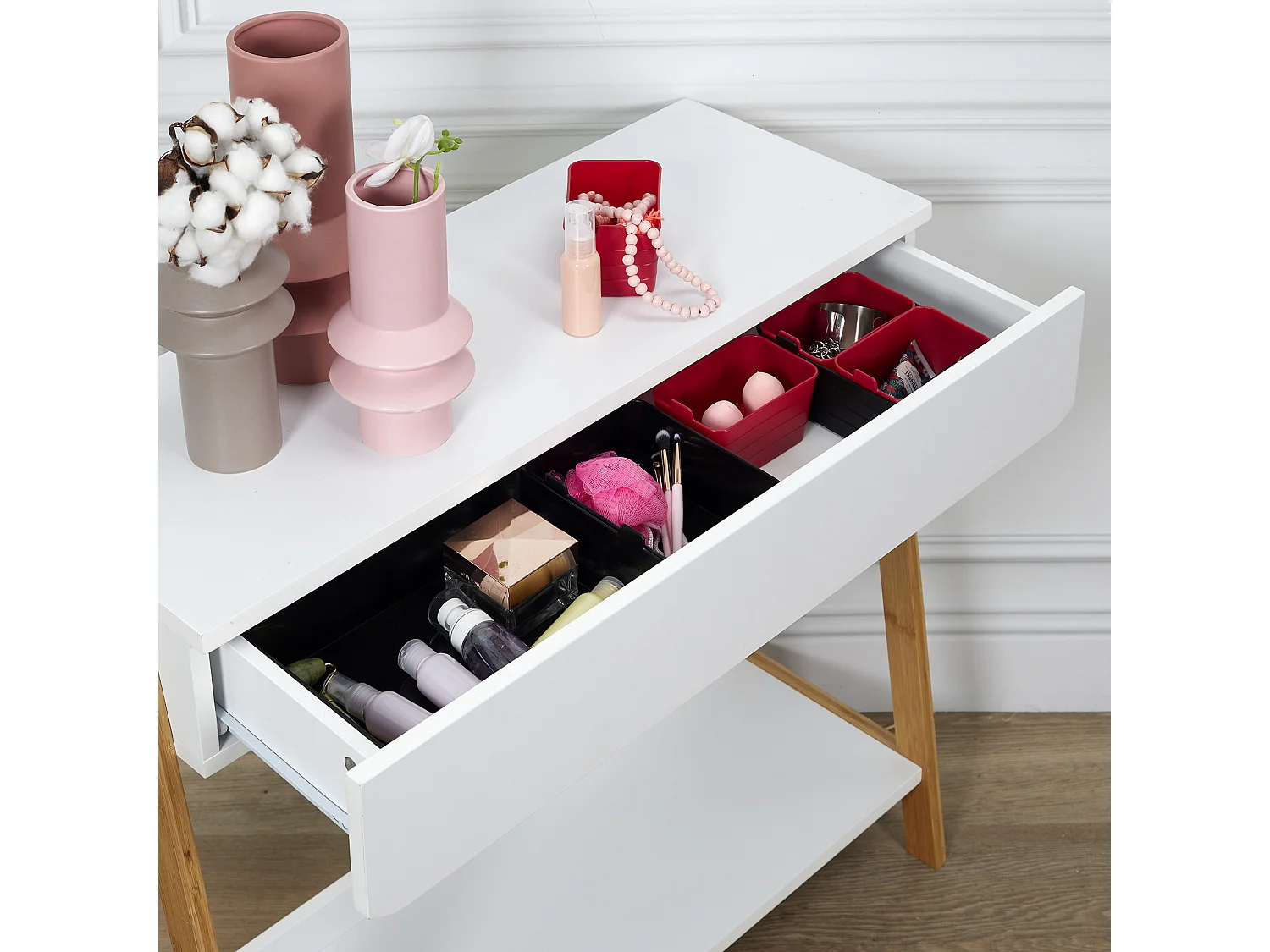 Lot de 7 Boîtes de Rangement "Souple" 26cm Noir