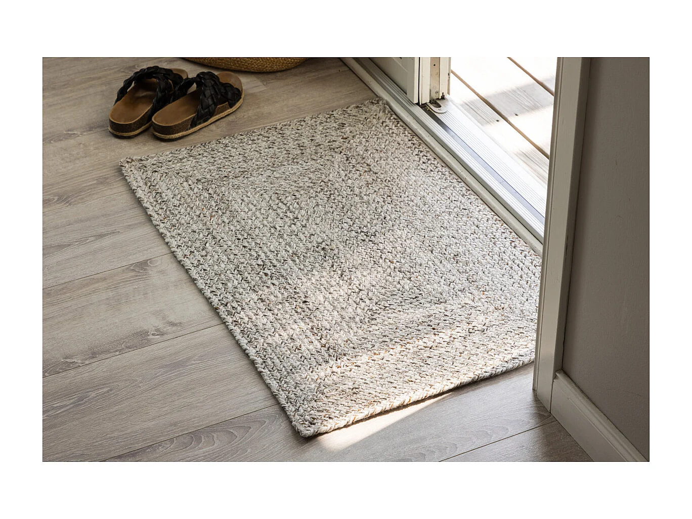 Petra deurmat 90x60cm bruin.