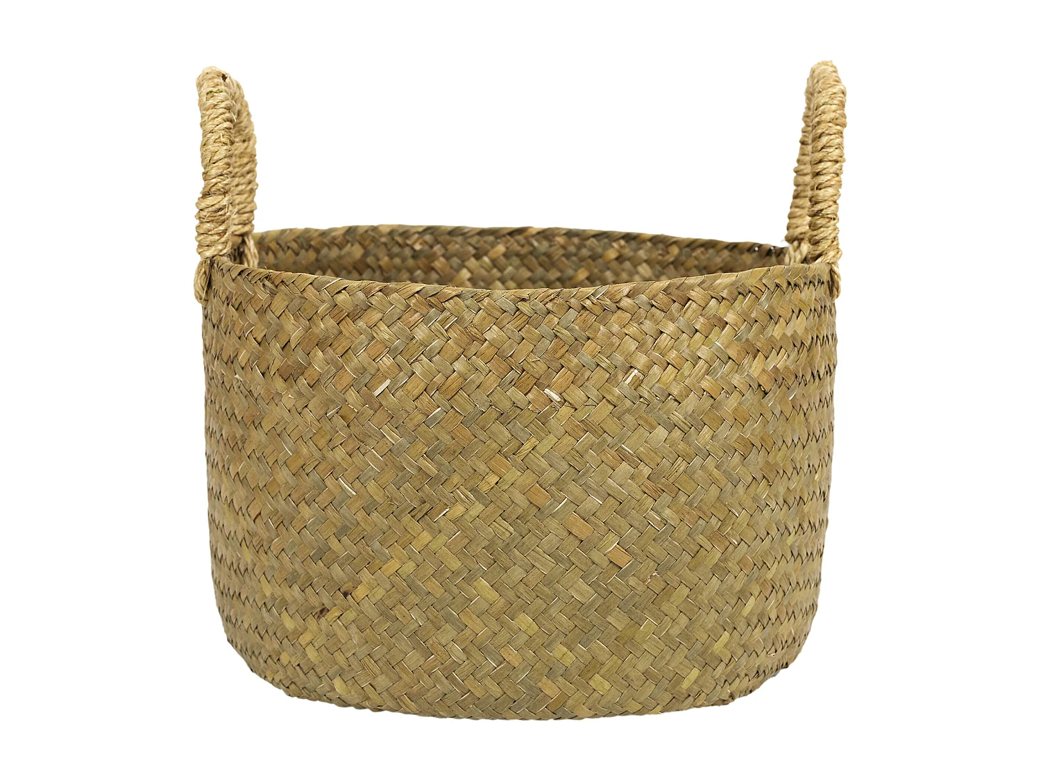 Panier Tresse Avec Anses X3 Marron