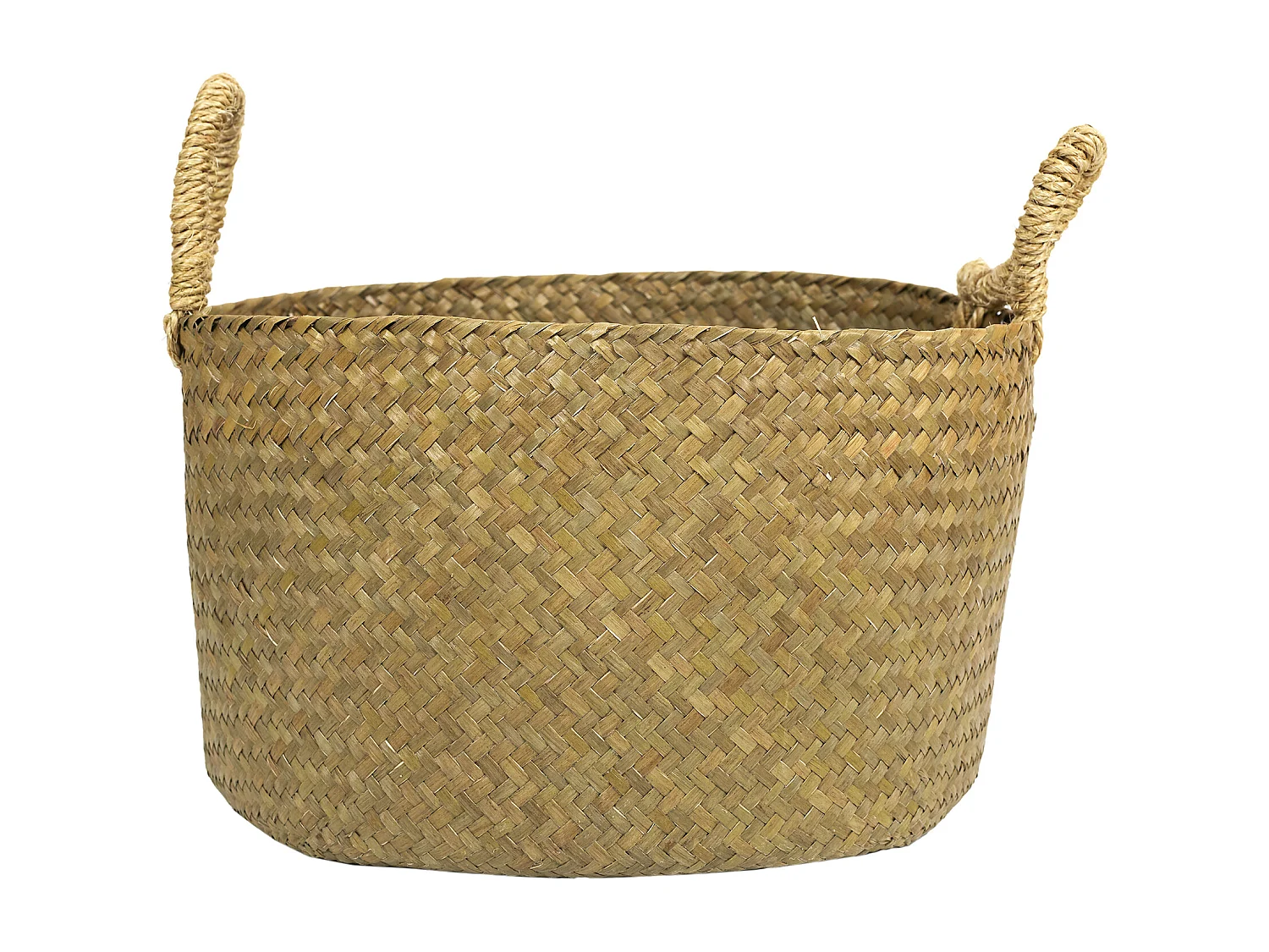 Panier Tresse Avec Anses X3 Marron