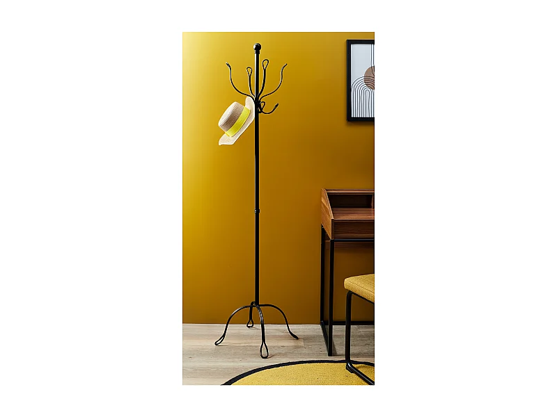 Porte-Manteaux Vintage "Factory" 170cm Noir