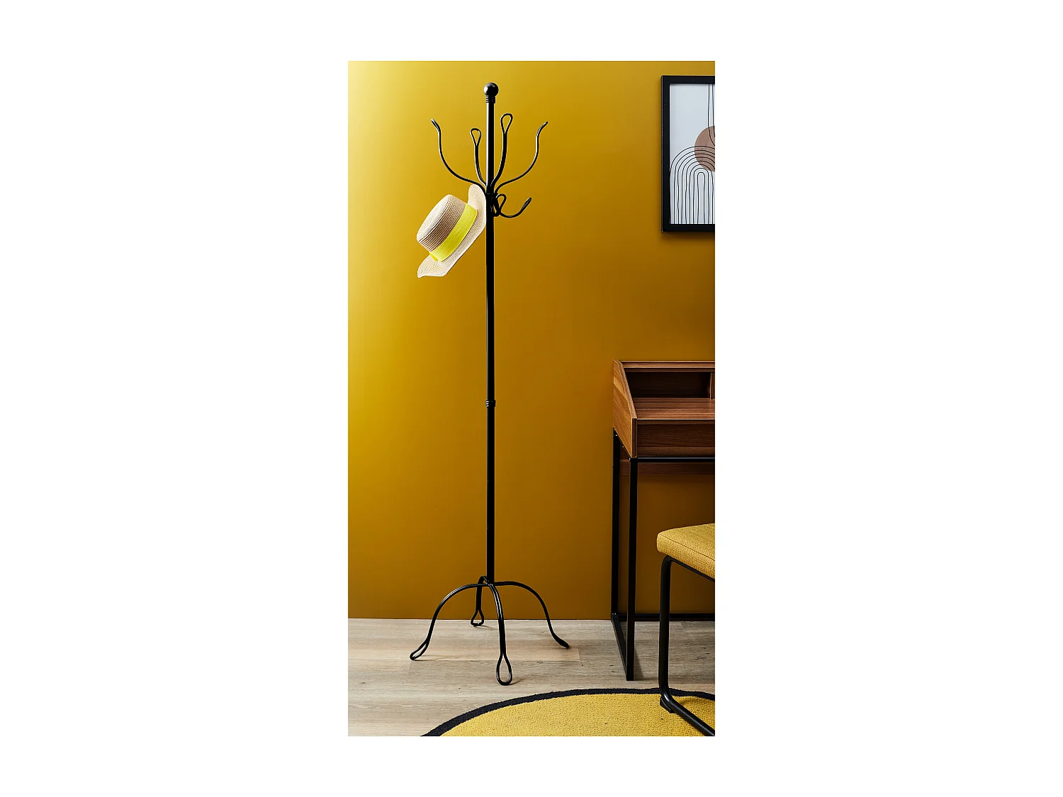 Porte-Manteaux Vintage "Factory" 170cm Noir