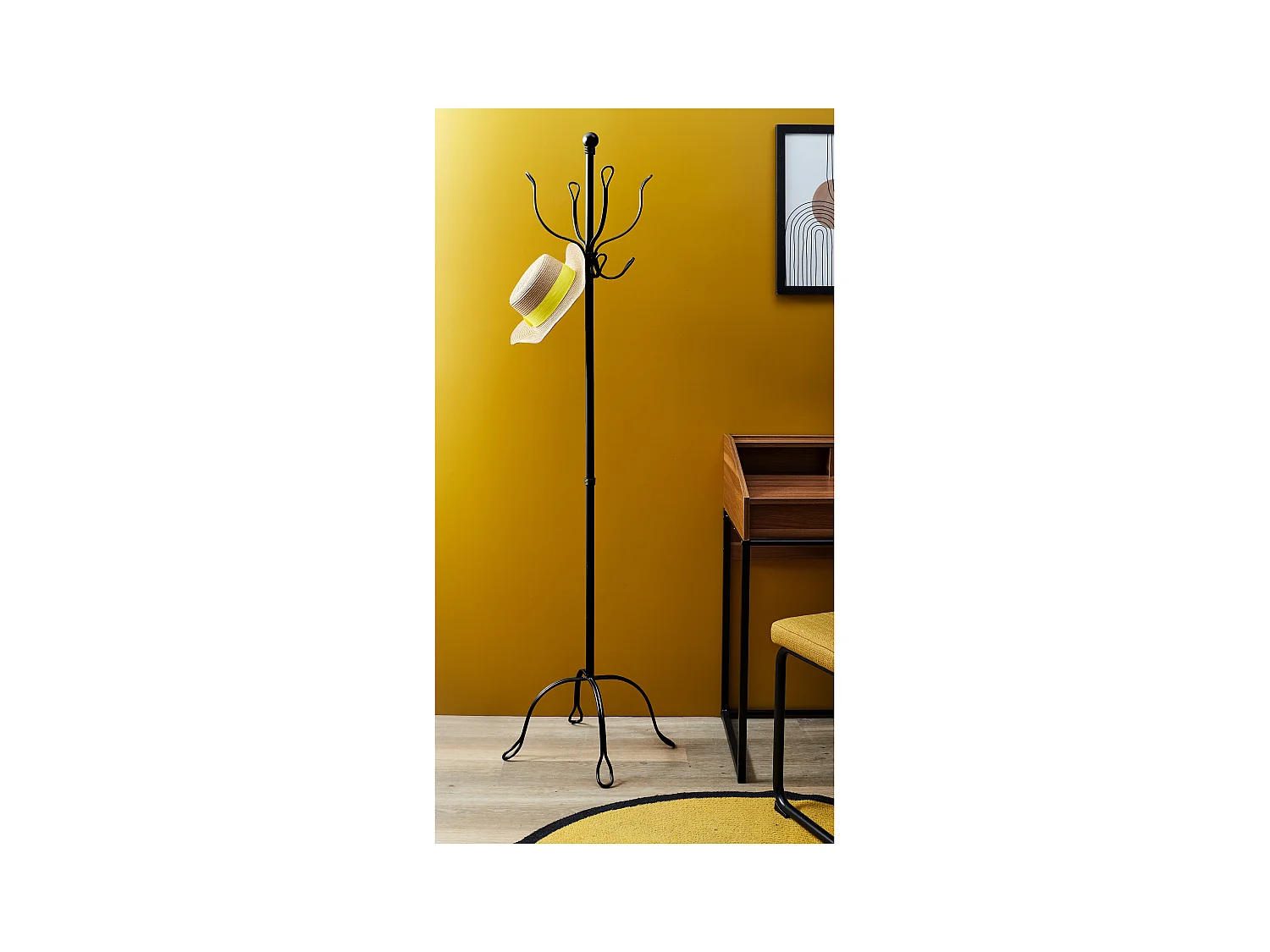 Porte-Manteaux Vintage "Factory" 170cm Noir