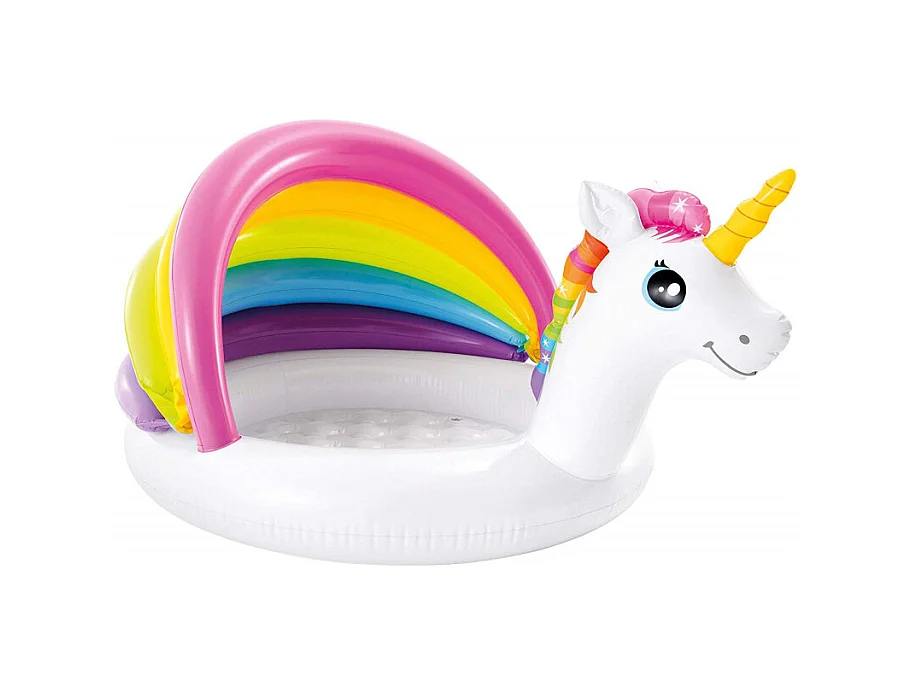 Piscine Gonflable Enfant "Licorne" 127cm Multicolore