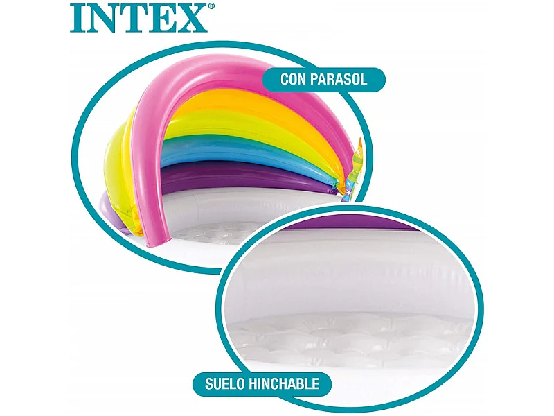 Piscine Gonflable Enfant "Licorne" 127cm Multicolore