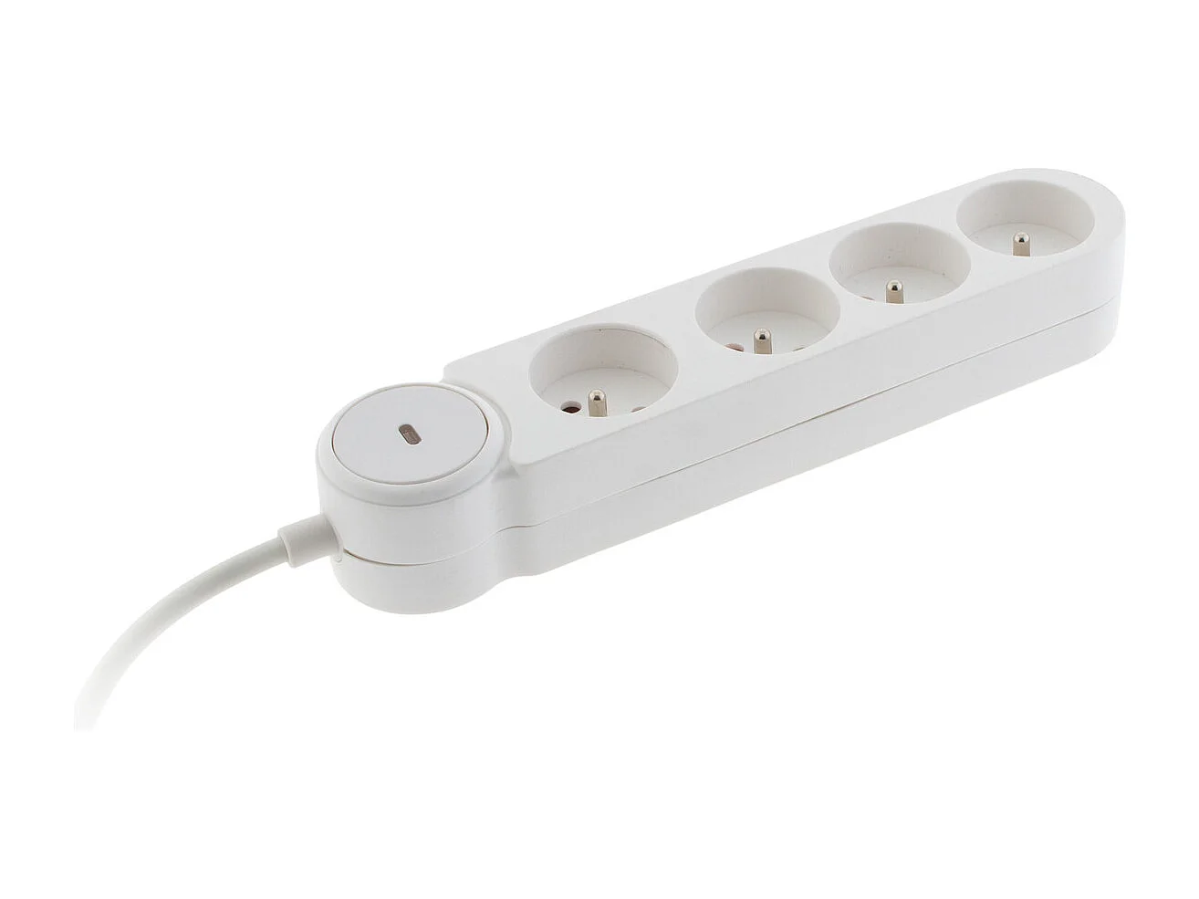 Bloc multiprise Iota 4x16A + interrupteur - Blanc - Zenitech