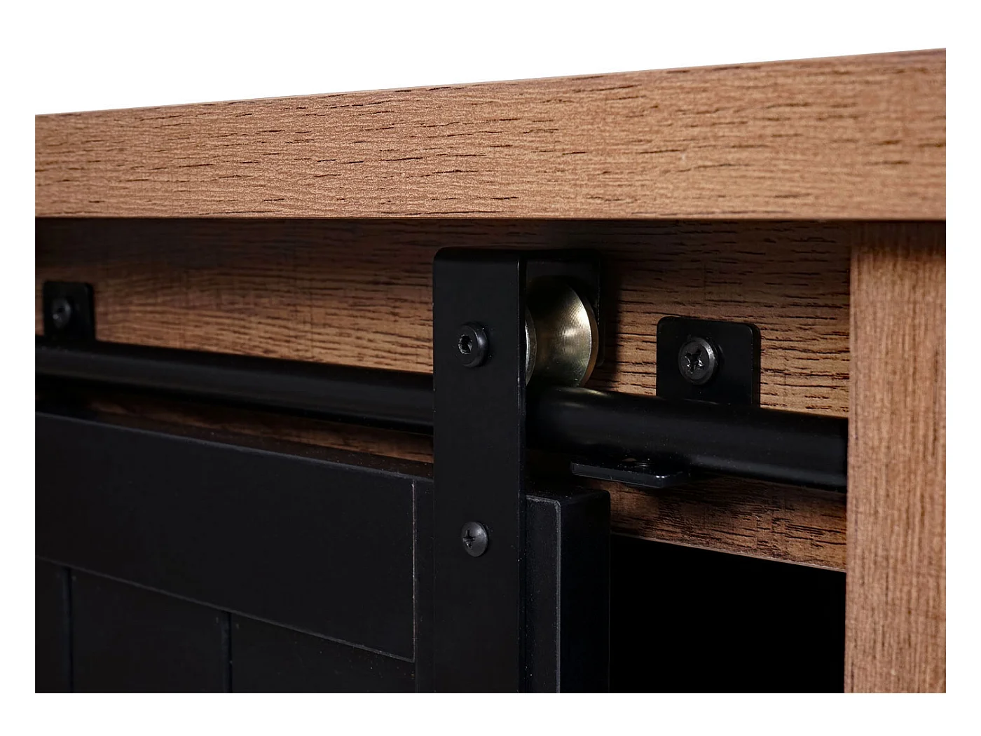 Wysoka szafka MCW-K75,  brązowo-czarny