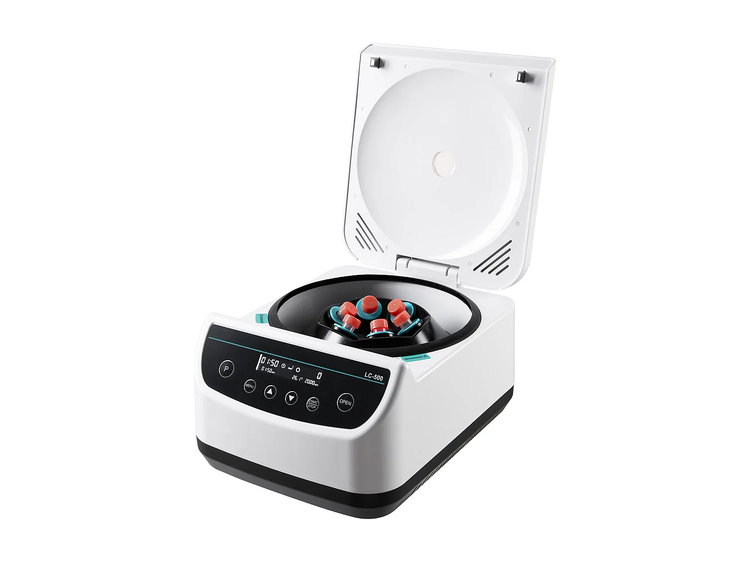 Elektryczna Wirówka SucceBuy, 100-2100 x g RCF, Wirówka Laboratoryjna z 1 Wirnikiem do Probówek 2/5/10/15/50 ml, do Różnych Eksperymentów