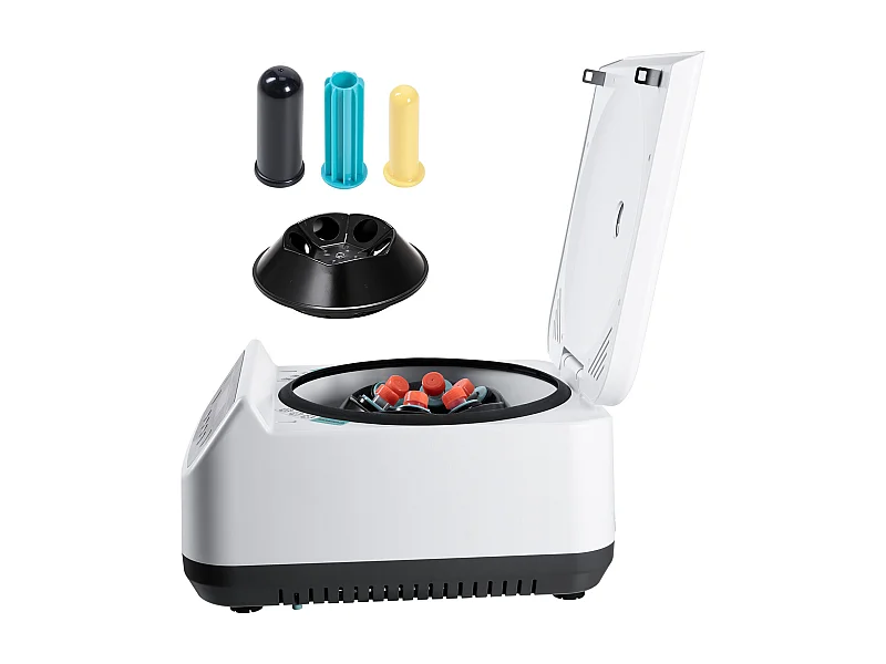 Elektryczna Wirówka SucceBuy, 100-2100 x g RCF, Wirówka Laboratoryjna z 1 Wirnikiem do Probówek 2/5/10/15/50 ml, do Różnych Eksperymentów