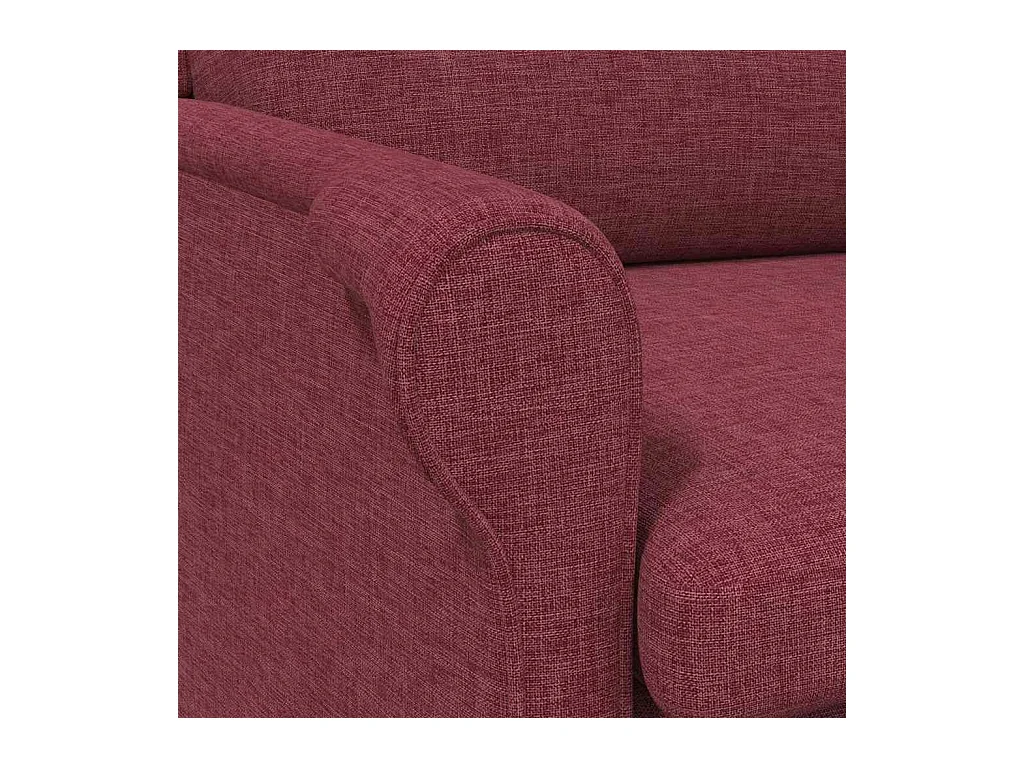 fauteuil Rouge bordeaux 76 x 94 x 102 cm tissu
