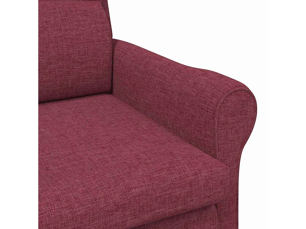 poltrona Rosso vino 76 x 94 x 102 cm Tessuto
