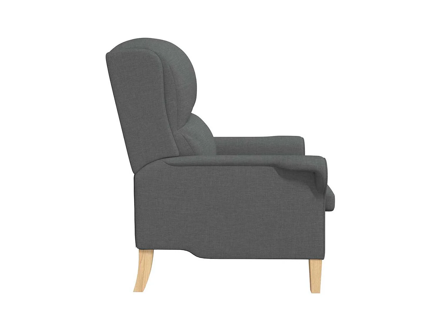 fauteuil Gris foncé 76 x 94 x 102 cm tissu