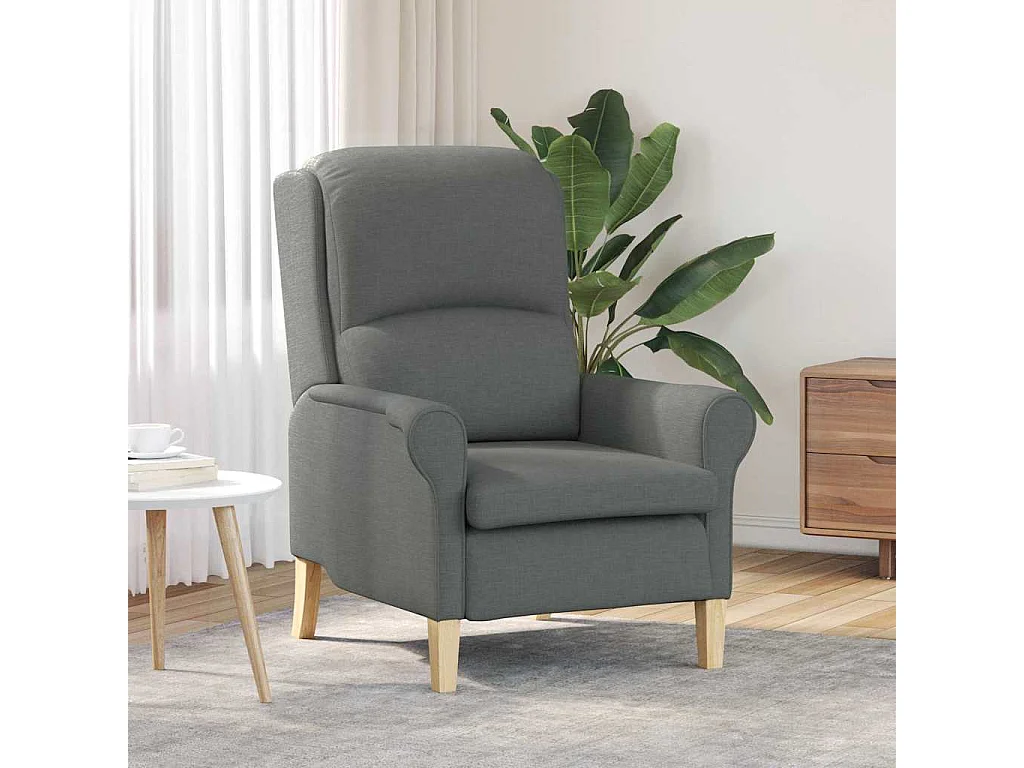 fauteuil Gris foncé tissu