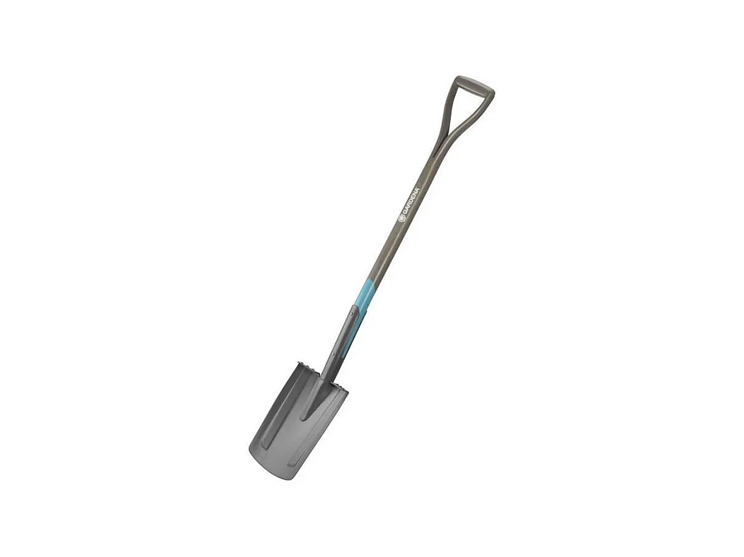 GARDENA Beche a bord droit NatureLine - Manche bois 100% FSC - Poignee ergo en D - Lame acier trempe - Garantie 10 ans 17000-20