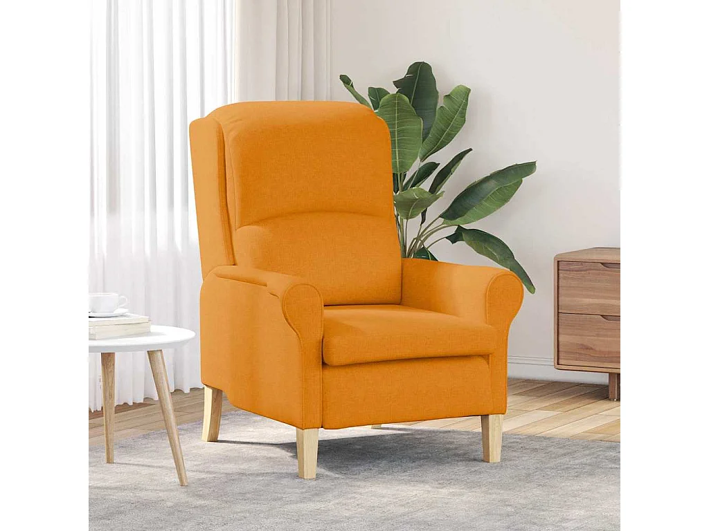 fauteuil Jaune foncé tissu