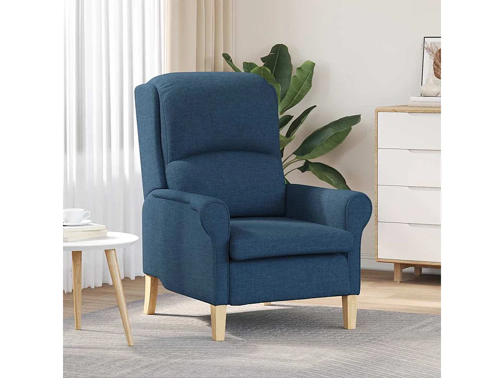 Fauteuil Bleu Moderne en Tissu 76 x 94 x 102 cm - Confortable et Stylé