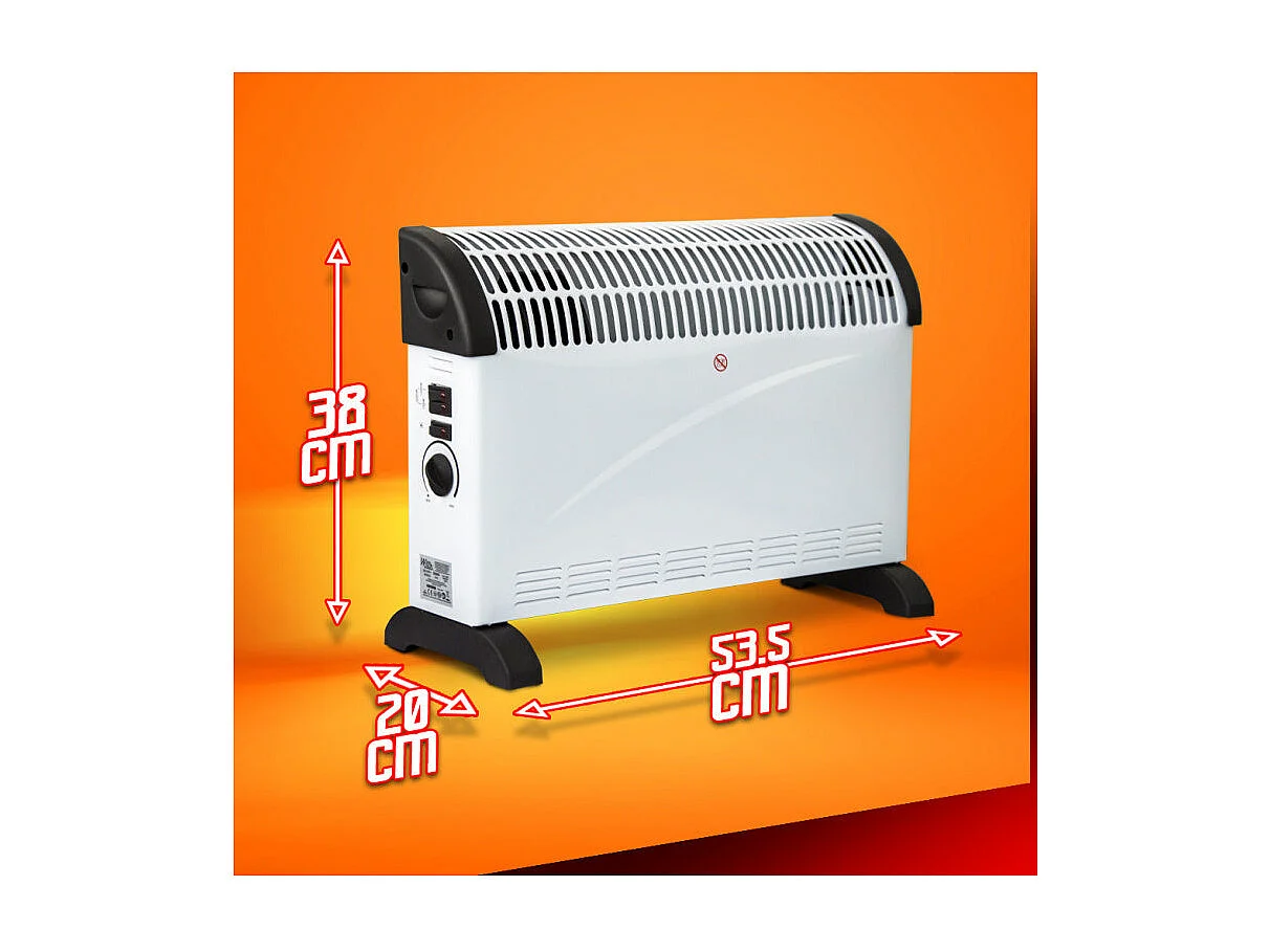 Convecteur 2000 W avec ventilation WARM TECH WTTCPM2002TV