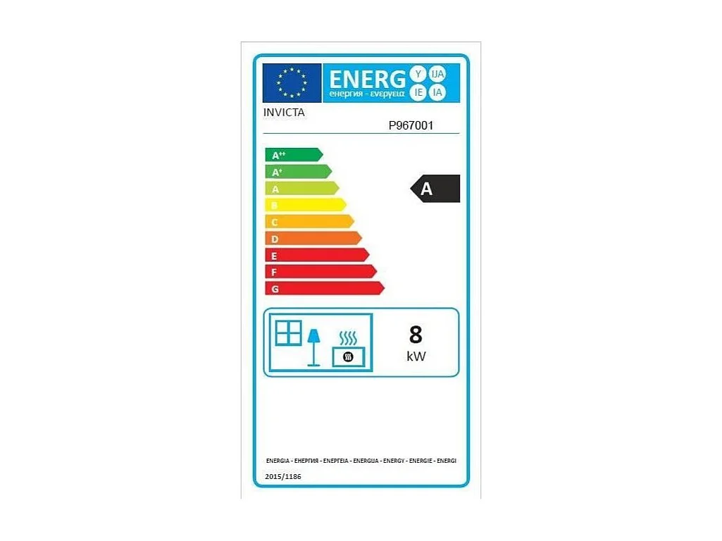 Insert de cheminée - INVICTA ALIZEO - Fonte - Turbo - 8 KW