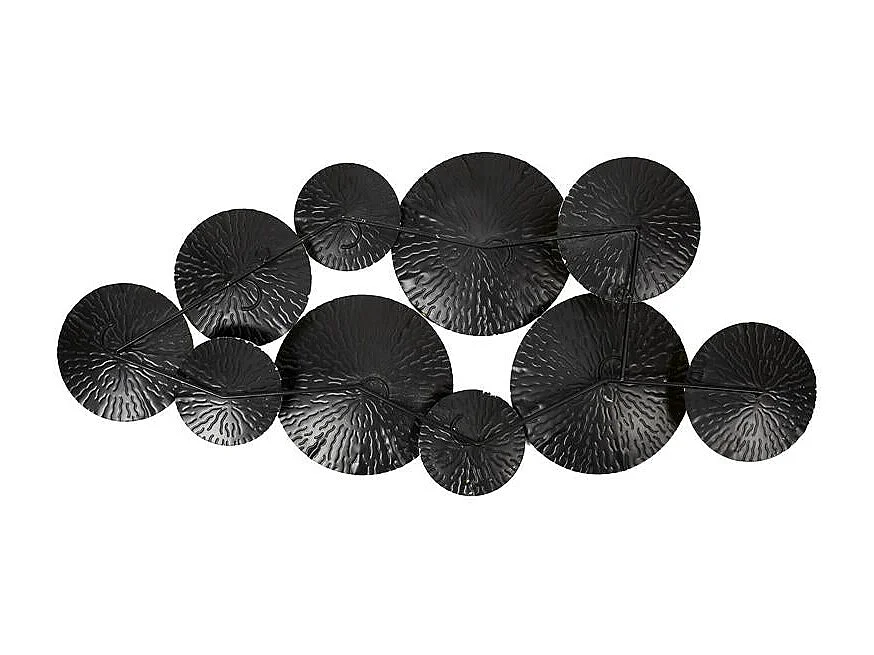 Deco Murale Dore Blanc Et Noir Noir, Or, Blanc