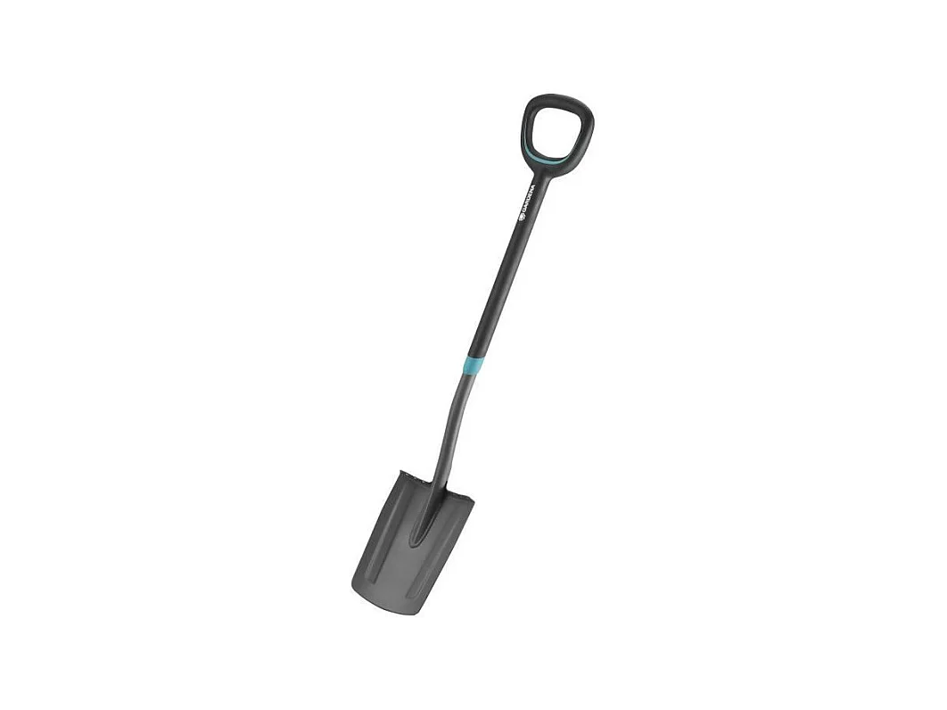 Beche à bord droit ErgoLine avec manche souple et poignée ergonomique en D - Lame en acier trempé - Garantie 25 ans
