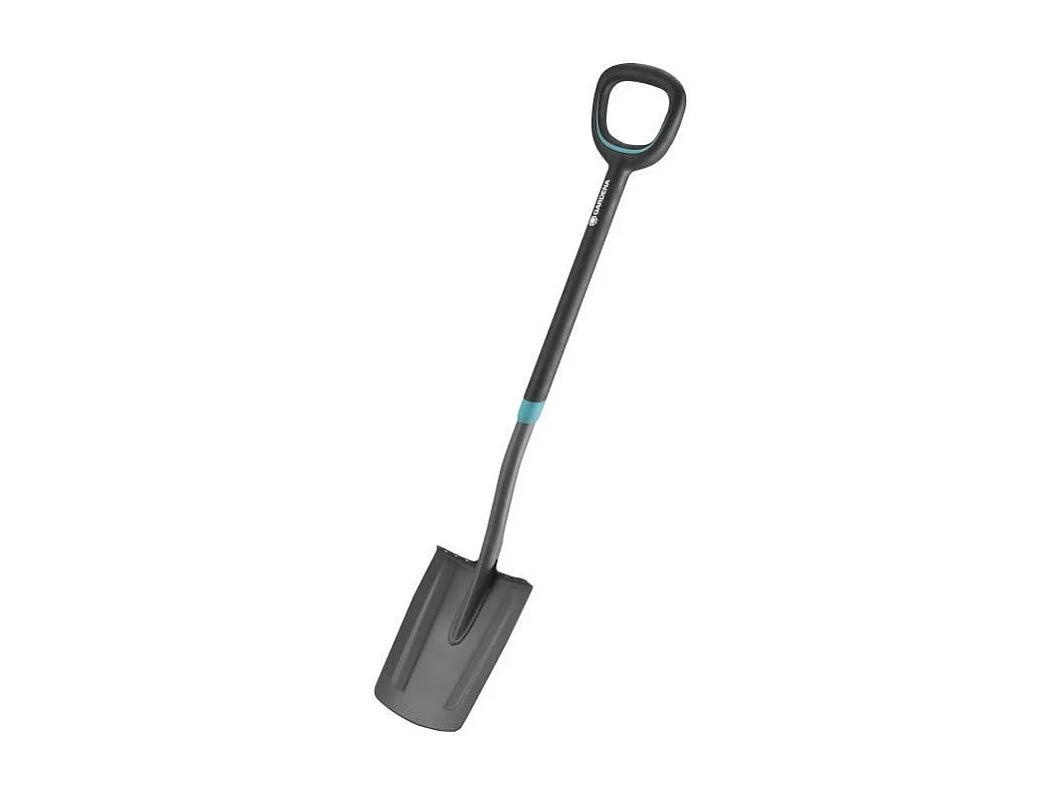 Beche à bord droit ErgoLine avec manche souple et poignée ergonomique en D - Lame en acier trempé - Garantie 25 ans