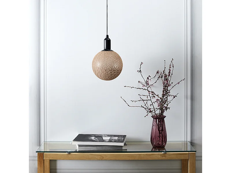 Boule Deco Lumineuse A Suspendre Dore D20cm Or