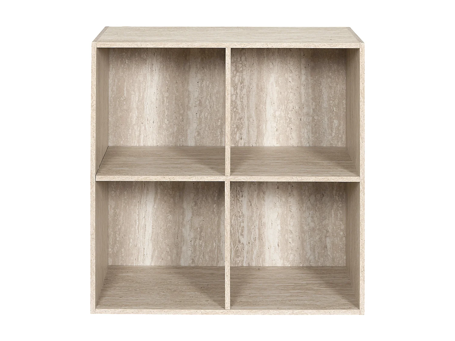 Rangement Modulable 4 Cases Pietra Blanc, Beige