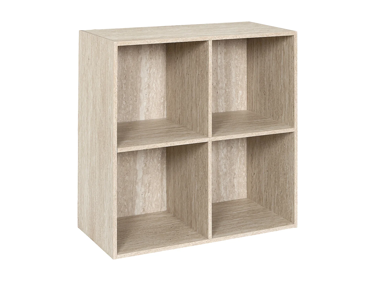 Rangement Modulable 4 Cases Pietra Blanc, Beige