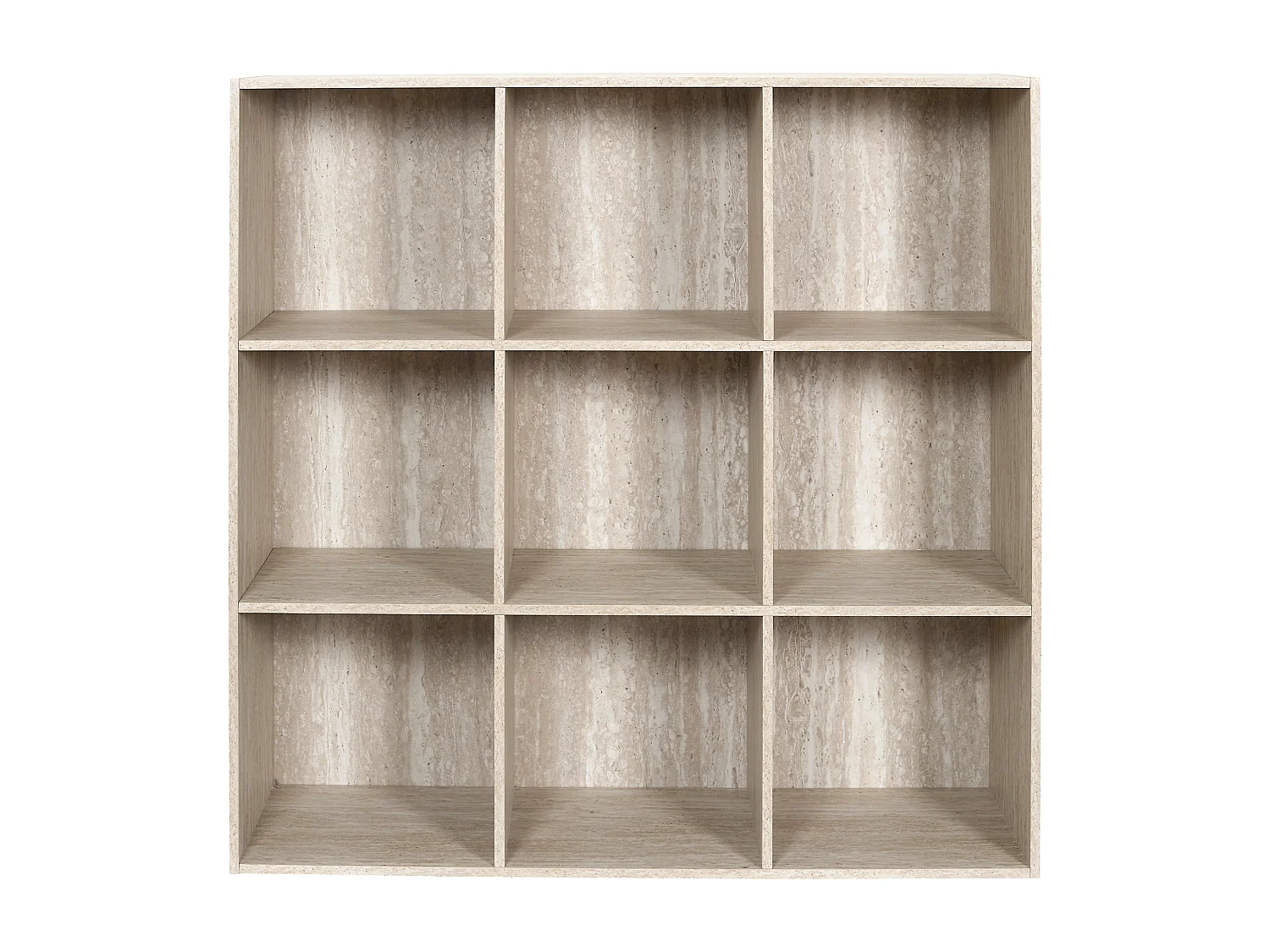 Rangement Modulable 9 Cases Pietra Blanc, Beige