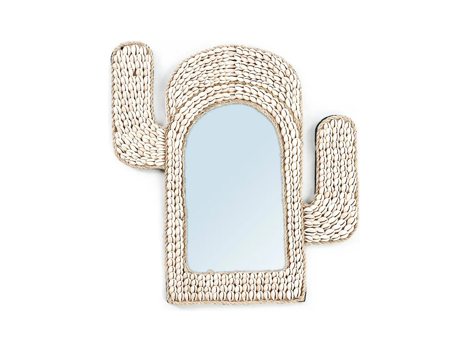 Le Miroir Cactus Shell - Blanc
