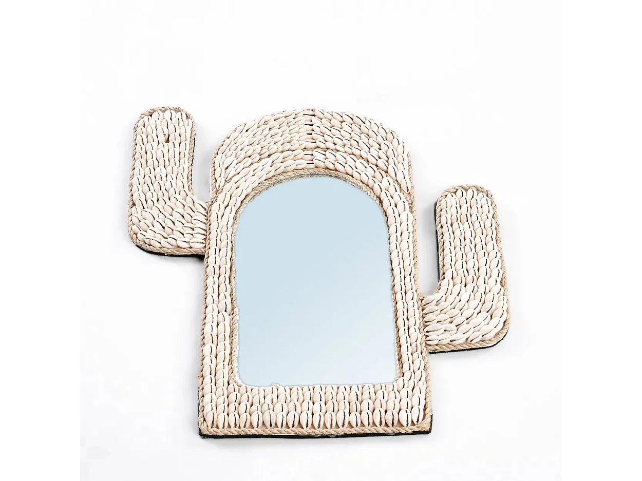 Le Miroir Cactus Shell - Blanc