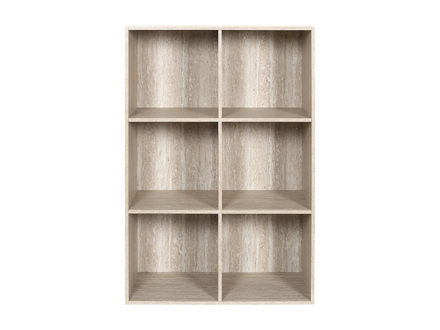 Rangement Modulable 6 Cases Pietra Blanc, Beige
