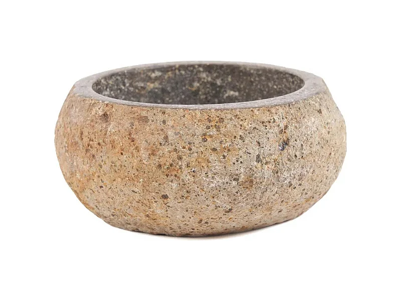 Ciotola in pietra di fiume - Nera - M