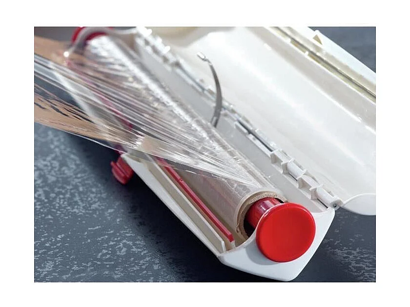 Dérouleur coupe-film - LEIFHEIT - PERFECT CUT 23051 - Pour rouleaux de 33 cm - Pour film alimentaire et papier aluminium